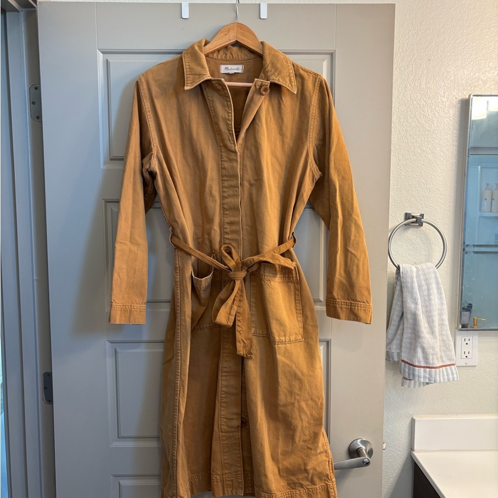 Madewell Camel Duster Coat